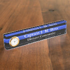 Thin Blue Line Desk Nameplate