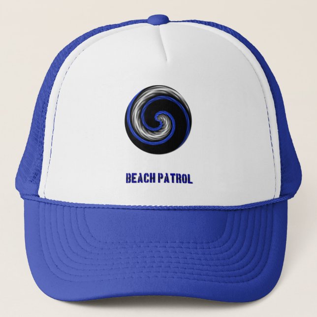 Thin Blue Line Divisional Symbol - Beach Patrol Trucker Hat (Front)