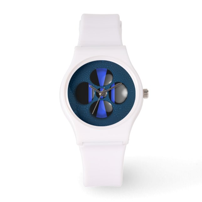 Thin Blue Line - Droplets Watch (Front)