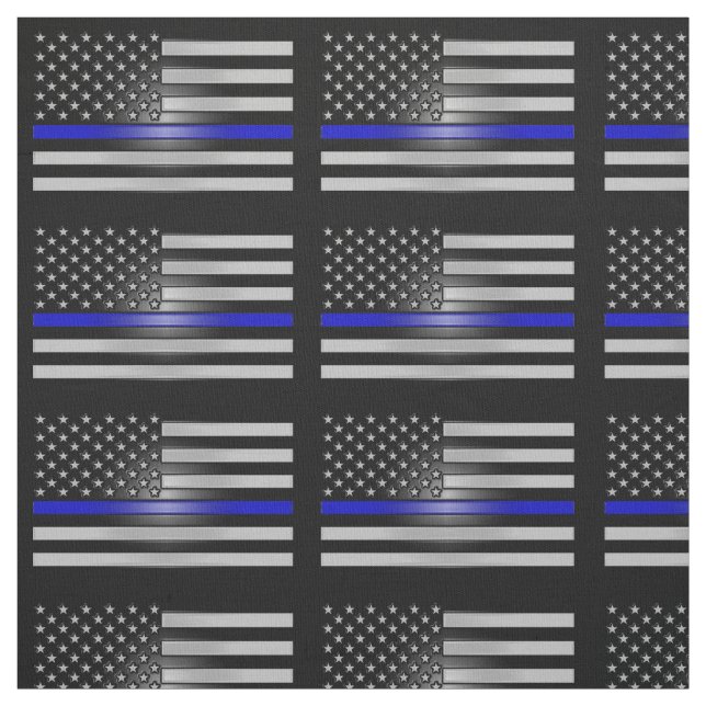 Thin blue line fabric (Swatch)