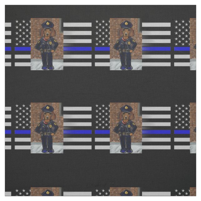 THIN BLUE LINE FABRIC (Swatch)