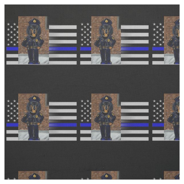 THIN BLUE LINE FABRIC (Swatch)
