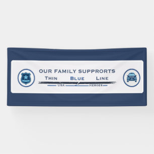 Thin Blue Line Family Banner