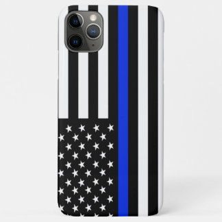 Thin Blue Line flag iPhone 11 Pro Max Case