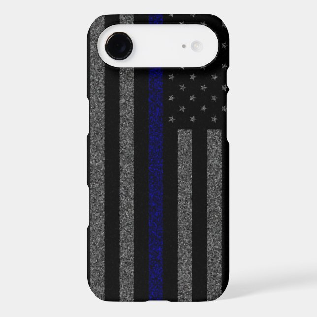 Thin Blue Line Flag Grunge iPhone 7 Case (Back)