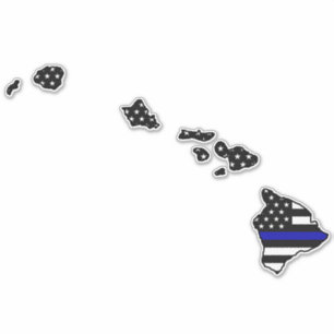 Thin Blue Line Flag Hawaii