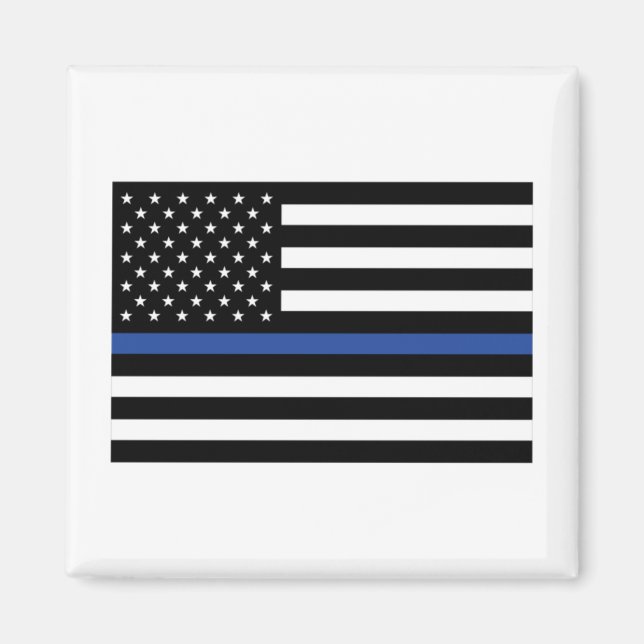 Thin Blue Line Flag Magnet (Front)