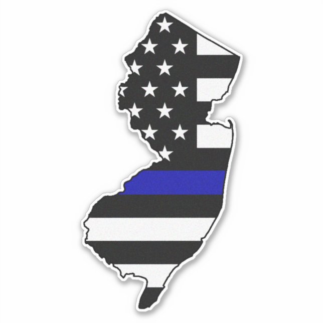 Thin Blue Line Flag New Jersey (Front)