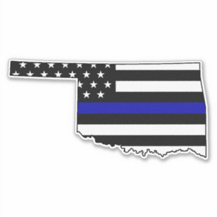 Thin Blue Line Flag Oklahoma