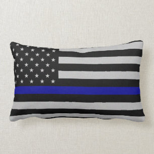 Thin Blue Line Flag Pillow