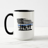 Thin Blue Line Flag Police