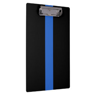 Thin Blue Line Flag police solidarity symbol usa a Clipboard