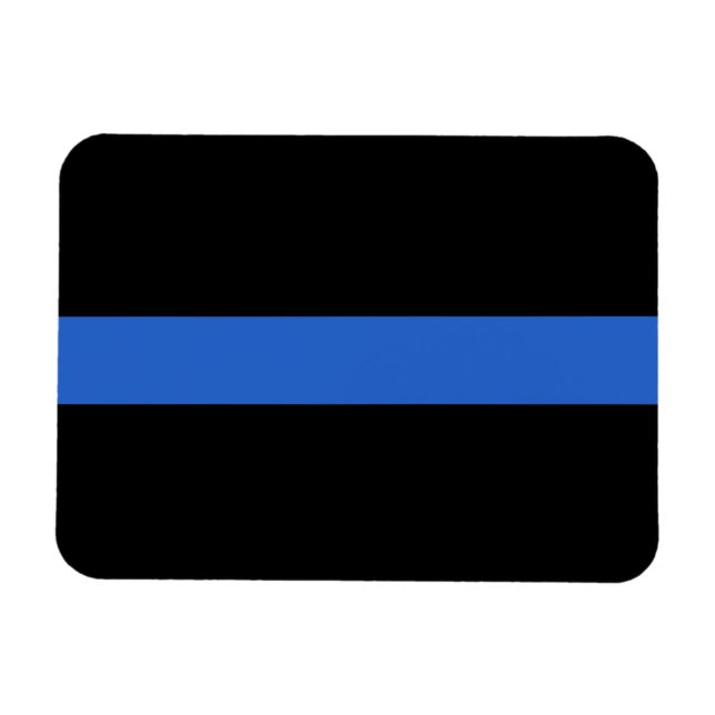 Thin Blue Line Flag police solidarity symbol usa a Magnet (Horizontal)