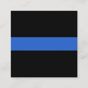 Thin Blue Line Flag police solidarity symbol usa a Square Business Card