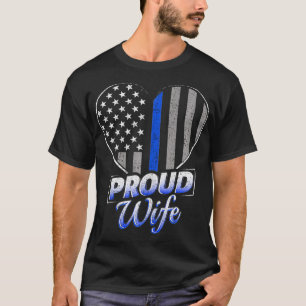 Thin Blue Line Flag Thin Blue Line Women Police W T-Shirt
