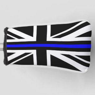 Thin Blue Line Flag united kingdom police cop symb Golf Head Cover