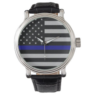 Thin Blue Line Flag Watch