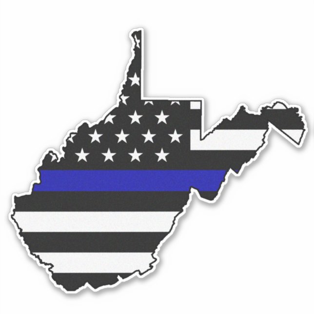 Thin Blue Line Flag West Virginia (Front)