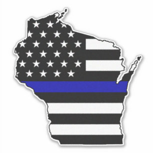 Thin Blue Line Flag Wisconsin