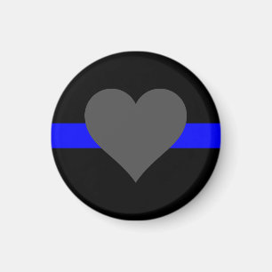 Thin Blue Line - For Those Who Serve Magnet
