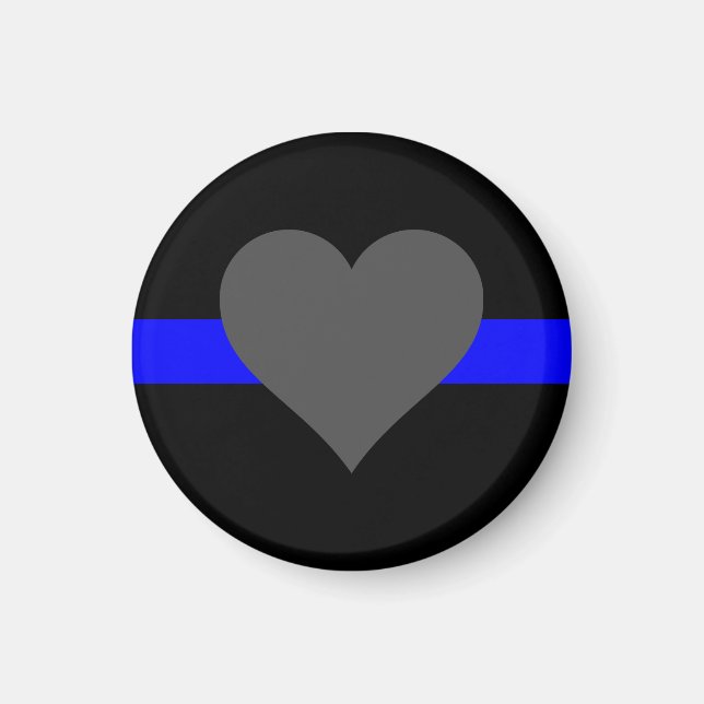 Thin Blue Line - For Those Who Serve Magnet (Front)