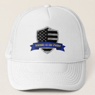 Thin Blue Line Friends of the Police Shield Trucker Hat