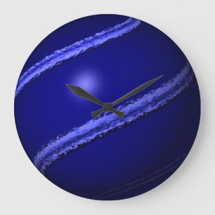Thin Blue Line Globe Large Clock