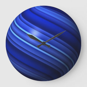 Thin Blue Line Globe Large Clock