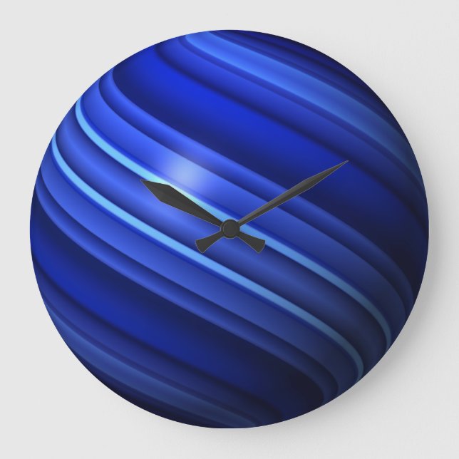 Thin Blue Line Globe Large Clock (Front)