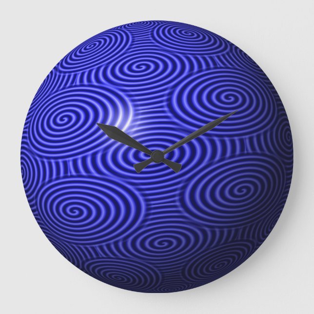 Thin Blue Line Globe Large Clock (Front)