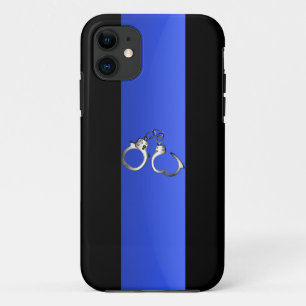Thin Blue Line & Handcuffs iPhone 11 Case