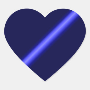 Thin Blue Line Heart Sticker
