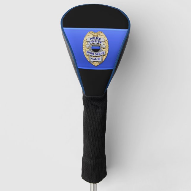 Thin Blue Line Honour Badge Golf Head Cover (Front)
