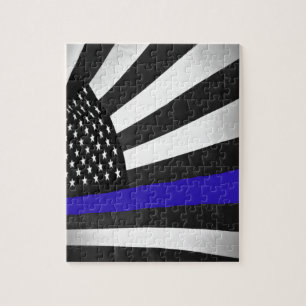 Thin Blue Line Jigsaw Puzzle