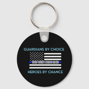 Thin Blue Line Key Ring