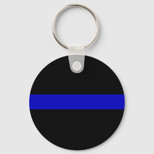 Thin Blue Line Key Ring