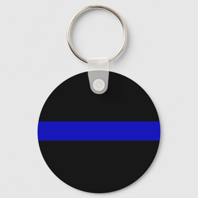 Thin Blue Line Key Ring (Front)