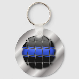 Thin Blue Line Key Ring