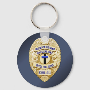 Thin Blue Line Key Ring