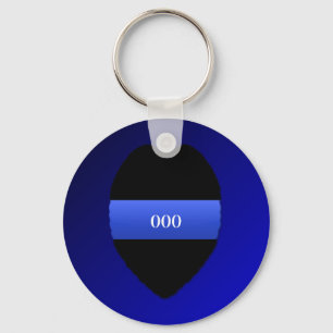 Thin Blue Line Key Ring