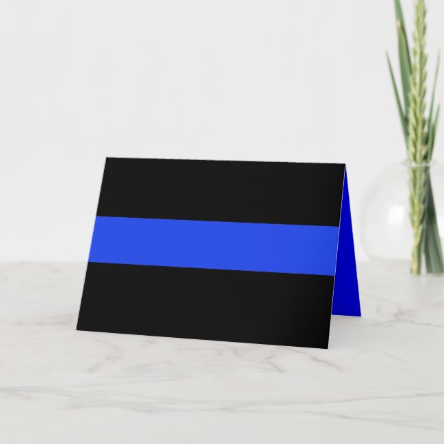 Thin Blue Line Law Enforcement Card (Front)