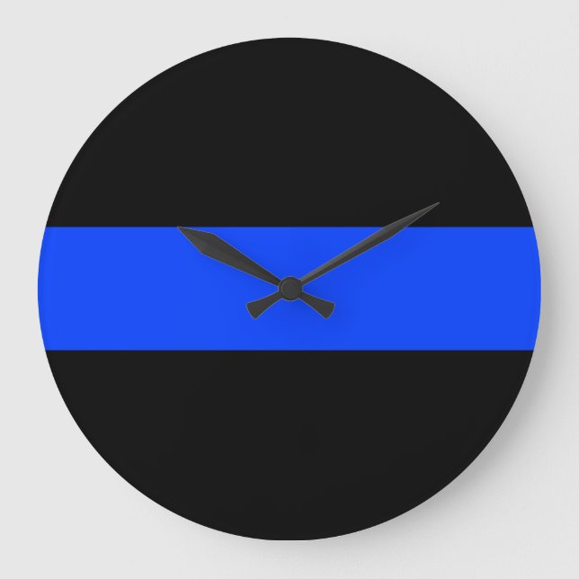 Thin Blue Line Law Enforcement Clock (Front)