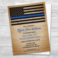 Thin Blue Line Law Enforcement Police Retirement A