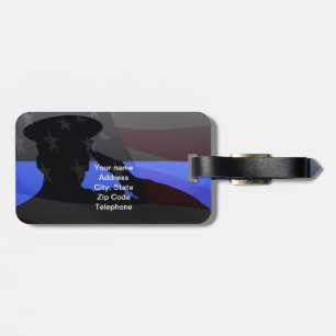 Thin Blue Line Luggage ID Tag