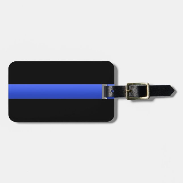 Thin Blue Line Luggage Tag (Front Horizontal)