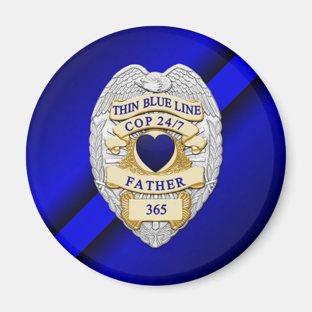 Thin Blue Line Magnet (Front)