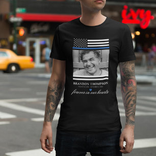 Thin Blue Line Memorial Police T-Shirt