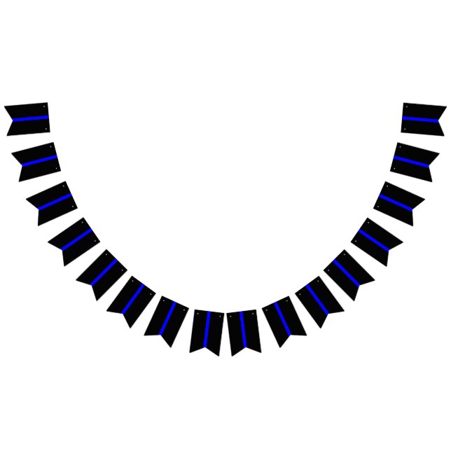 Thin Blue Line Memorial Symbolic on Bunting (All)