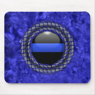 Thin Blue Line Mouse Pad