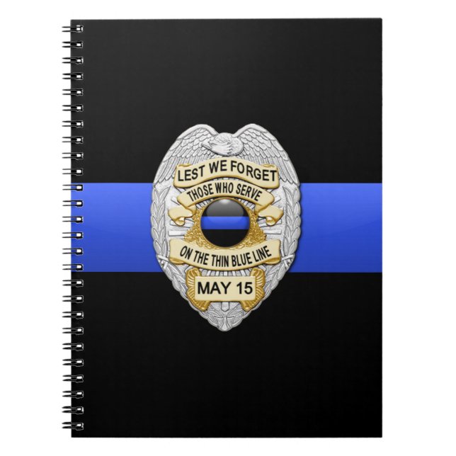 Thin Blue Line Notebook (Front)